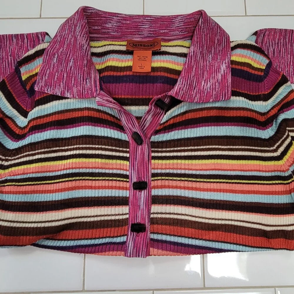 Rare striped Missoni for Target L/S Sweater - Picture 6 of 8